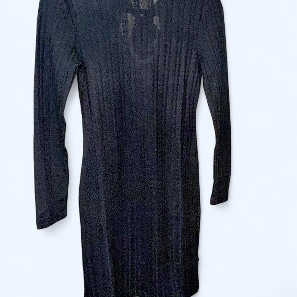 Band Of The Free Black long sleeve light knit dress S